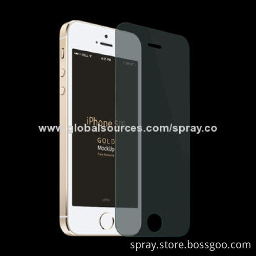 Tempered-glass screen guard for iPhone 5/5S/5C, 9H hardness